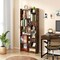 Costway 1/2 PCS 6-tier Bookshelf Tall Display Shelf with 11 Open Shelves 2 Anti-tipping Kits Black/Natural/White